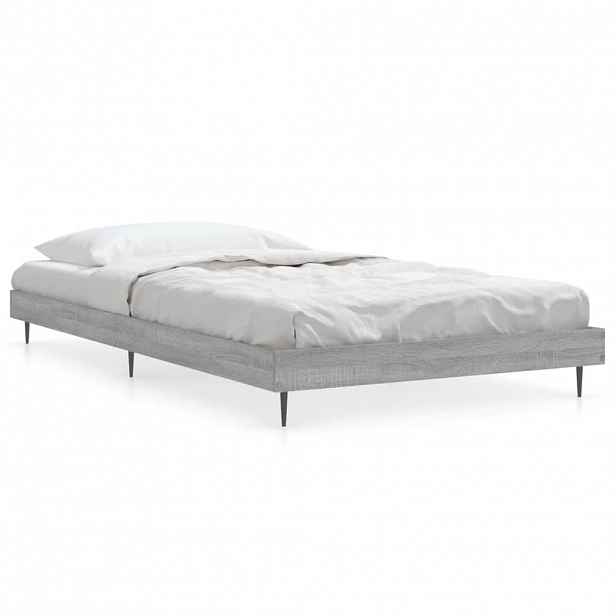 vidaXL Rám postele šedý sonoma 90 x 190 cm kompozitní dřevo