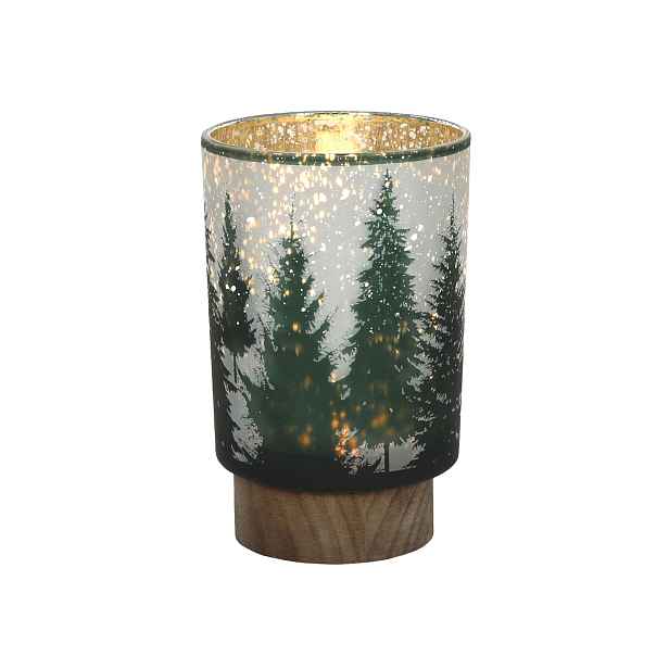 HIT Vánoční dekorační lampa LED 15cm stromek