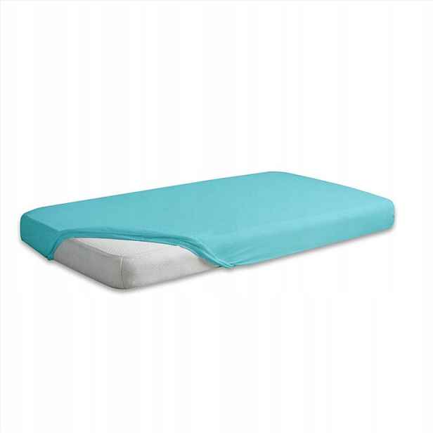 Prostěradlo jersey s gumou 220x200 tyrkysové 31 Premium