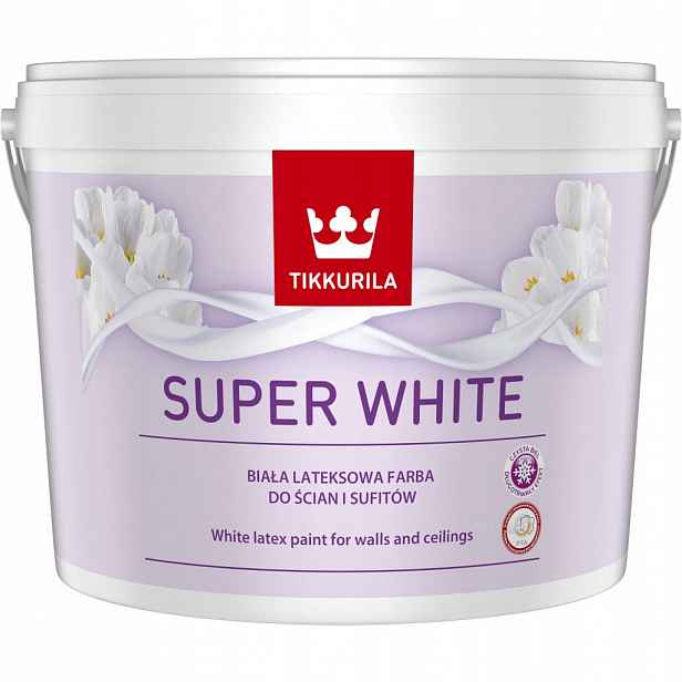Tikkurila Latexová Barva Bílá 10L Bílá Matná Na Stěny A Stropy