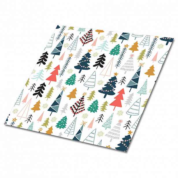TULUP SAMOLEPICÍ OBKLADY NA STĚNU 9 ks 30x30 cm Stromy a les