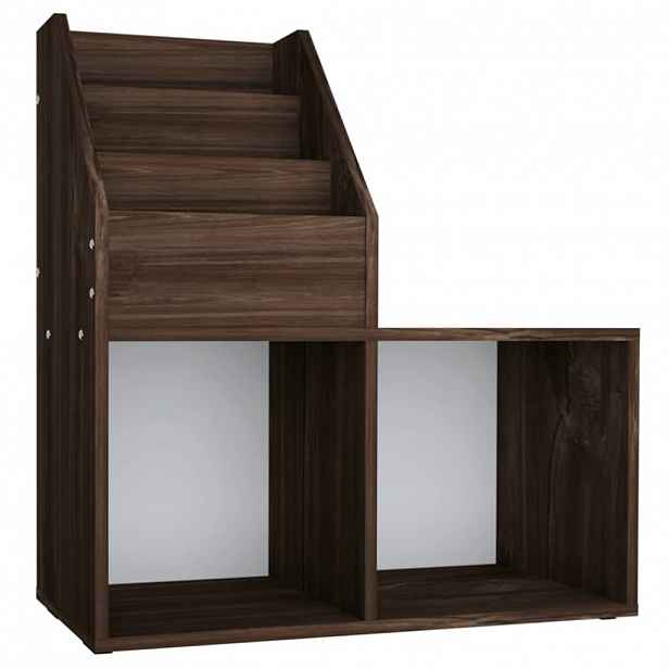 vidaXL Dětský regál na časopisy kouřový dub 71 x 30 x 78,5 cm kompozit