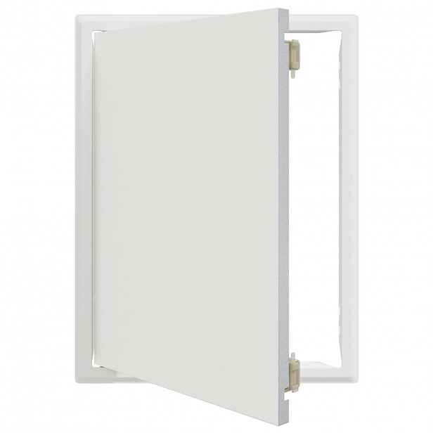 vidaXL Přístupový panel Bílá 43,5 x 33 x 3 cm Ocel