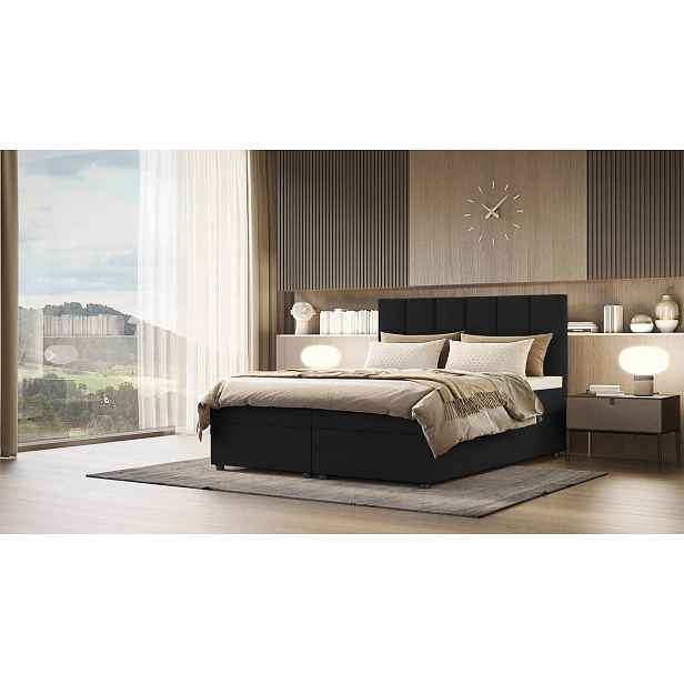 Hotelová postel DELTA 1 - 140x200, černá