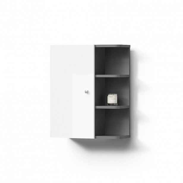 Livinity® SKŘÍŇKA DO KOUPELNY Fucino Bílá vysoký lesk 47.2 x 59.2 cm
