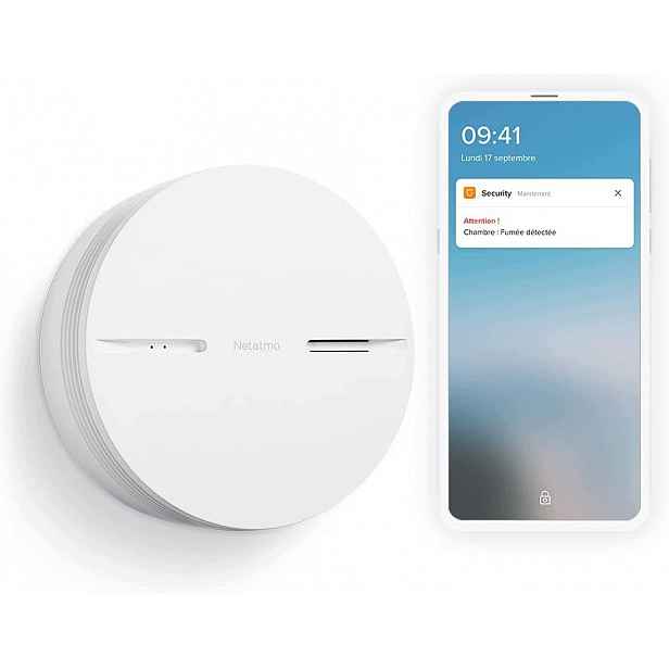 Netatmo Inteligentní Detektor Kouře, 10 Let Baterie, Bezdrátový Alarm