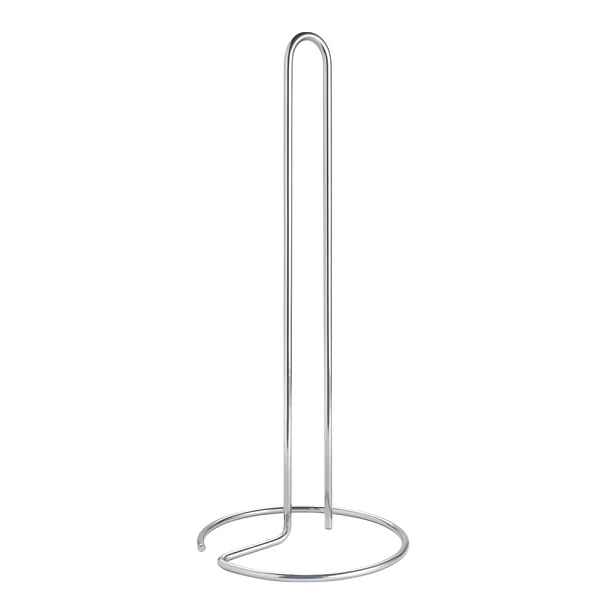 Ocelový stojan na papírové utěrky v leskle stříbrné barvě ø 14 cm Luxy – Metaltex
