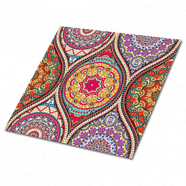 TULUP SAMOLEPICÍ OBKLADY NA STĚNU 9 ks 30x30 cm Nádherná mandala