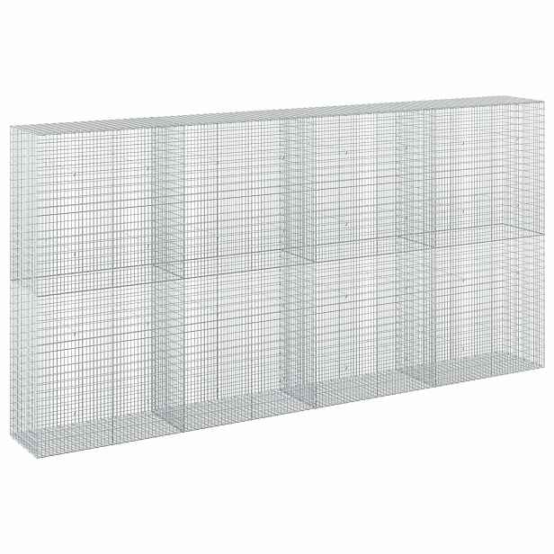 vidaXL Gabion s drátem 5 mm a síťkou 5x2,5 cm 400x50x200 cm