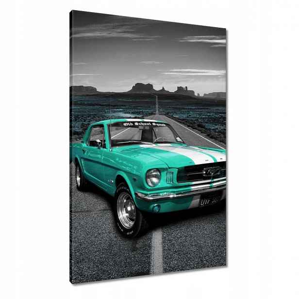 Obrazy 60x90 Tyrkysový automobil Ford