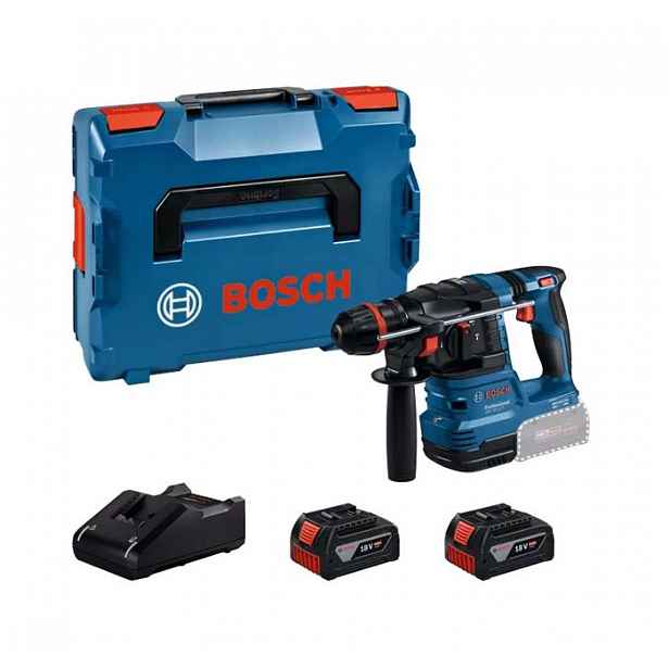 Bosch - 18V AKU vrtací kladivo GBH 18V-22 X, 2x aku 4,0 Ah Li-Ion, nabíječka 0611924101
