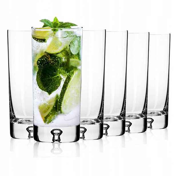 Těžké sklenice na long drink Krosno Handmade Legend 300 ml (C183)