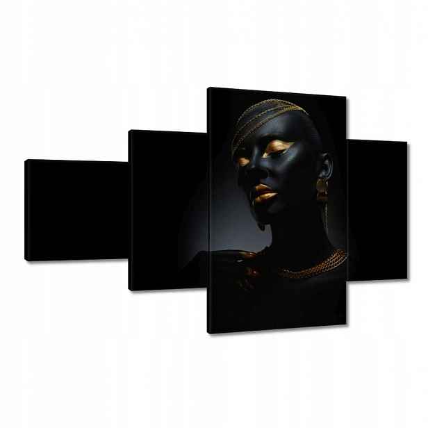 Obrazy 130x80 Půvabné zlaté šperky