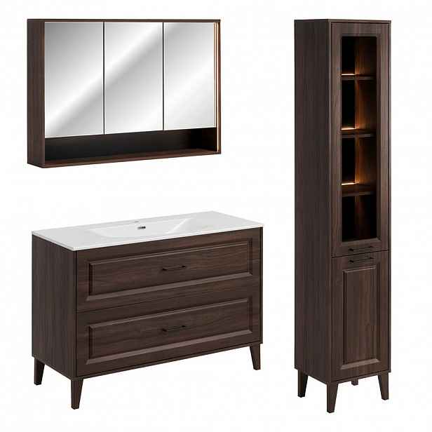 Petits-meubles KOUPELNOVÝ NÁBYTEK 120cm Moka 2er-Set Dřevo