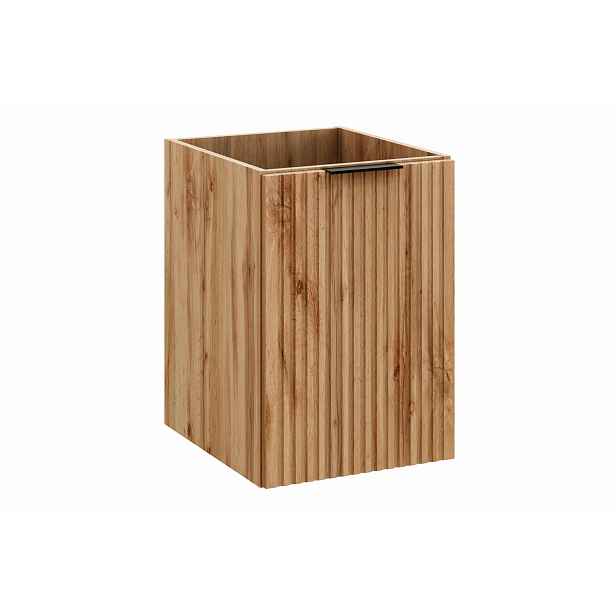 Comad Závěsná koupelnová skříňka s košem na prádlo Casad 40 cm dub wotan