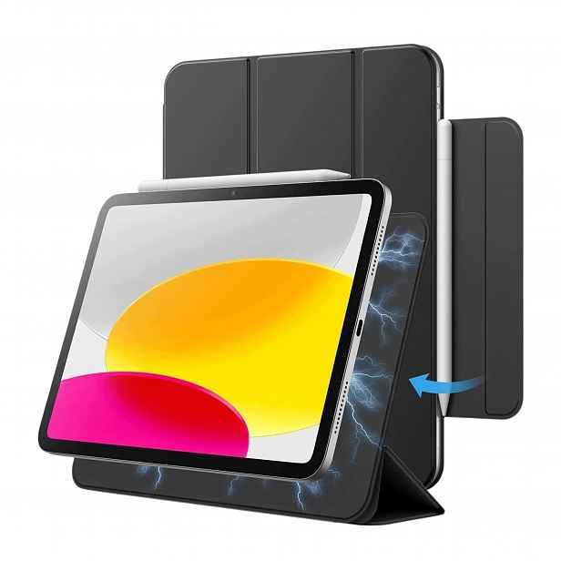 Pouzdro iPad 10 Gen 10,9" Magnetické Smart Case Černé Auto Spánek
