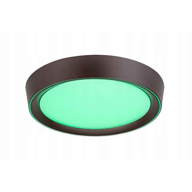 Stropní Svítidlo Rgb s dálkovým ovládáním 41 cm Led 24 W Hnědý kulatý Mokka 2987 Rabalux
