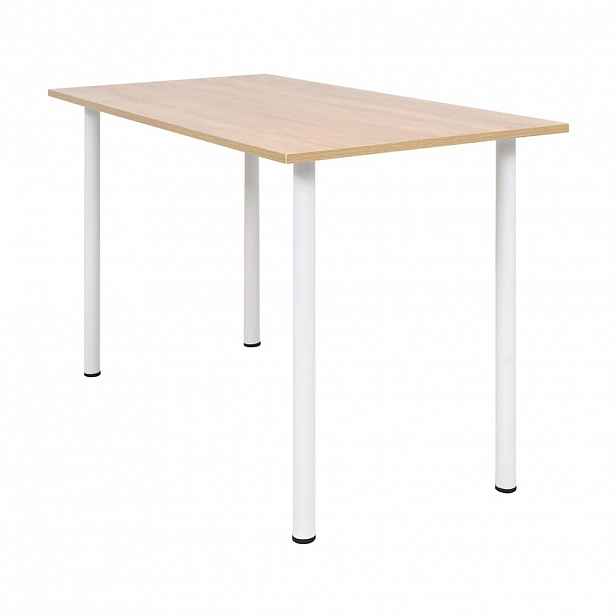 vidaXL Jídelní stůl 120 x 60 x 73 cm dub a bílý