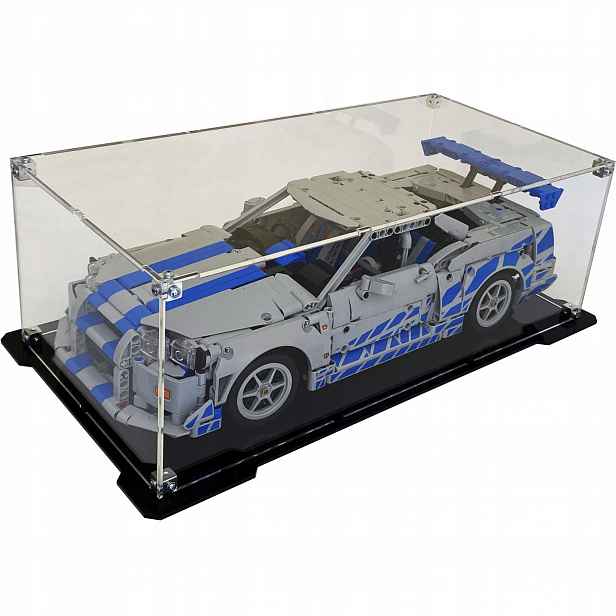 Vitrína s černou základnou pro Lego 42210 Technic Nissan Skyline Gt-r (34)