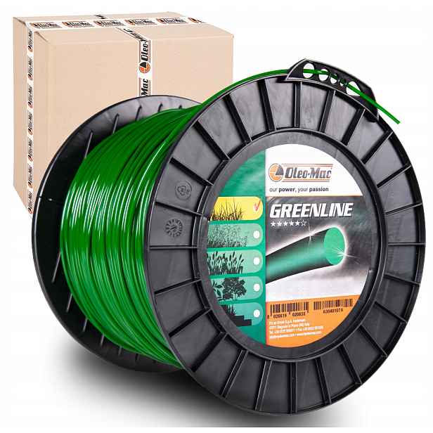 Žací Struna Do Sekačky Oleo-mac Kulatá Greenline 3,0 MM x 223 M