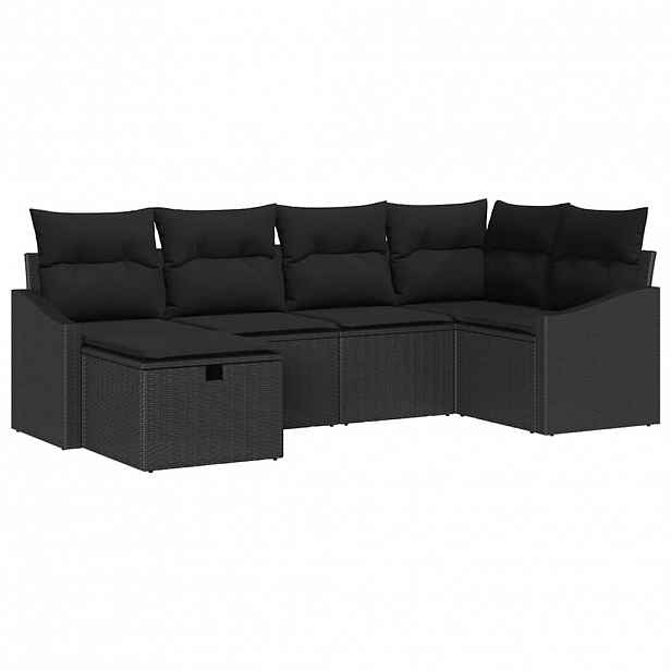 vidaXL Set pohovek 7 ks polyratan