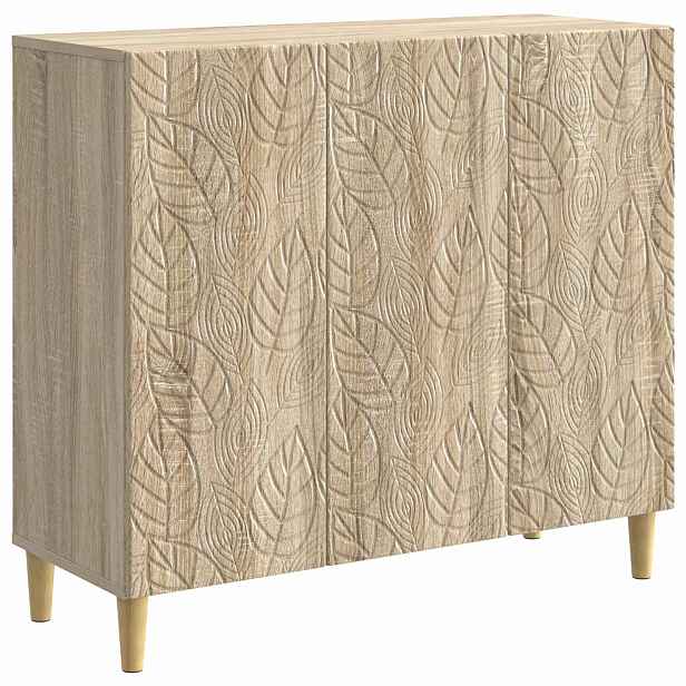 vidaXL Servírovací skříň Dub sonoma 89 x 34,5 x 80 cm Kompozitní dřevo
