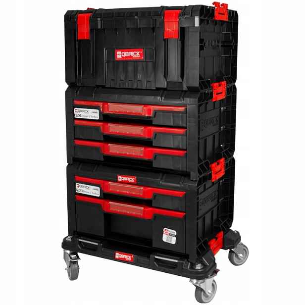Nástrojová skříňka na kolečkách Qbrick Drawer Workshop Set