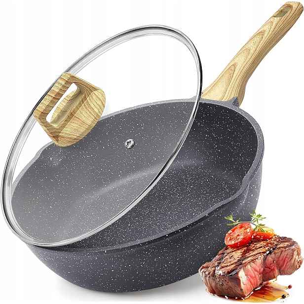 Nepřilnavá pánev s poklicí, okraj 28 cm, 4,5 l