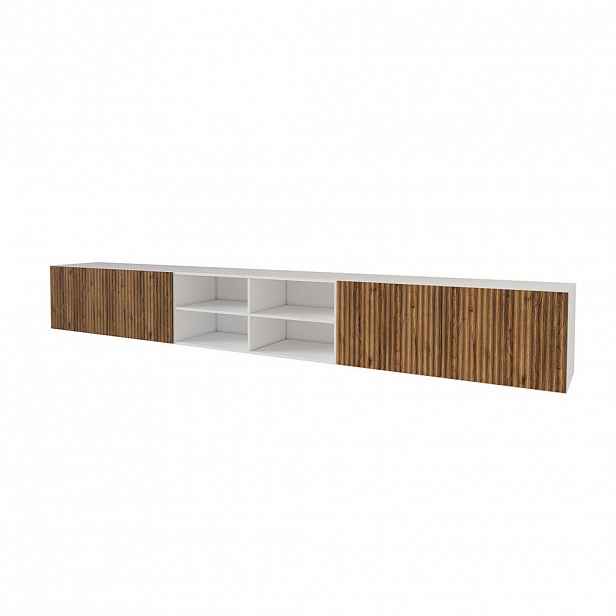 ALTDECOR NÍZKÁ KOMODA NOA-2-W 3x100x40x40 cm – bílá / Katania