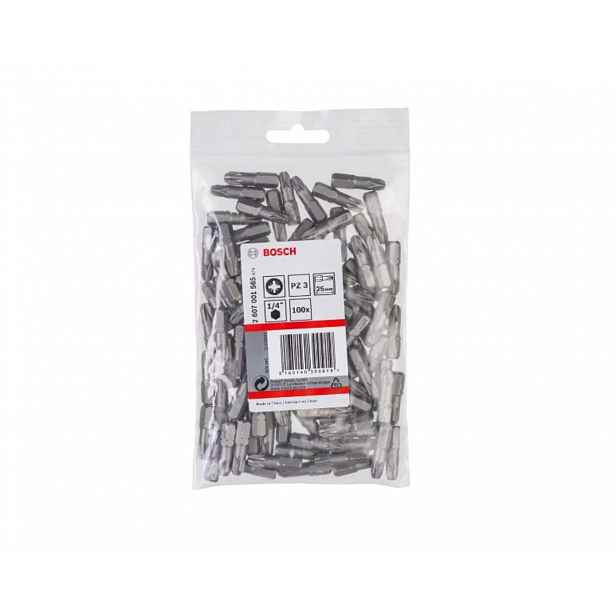 Bosch - Sada bitů PZ3, délka 25 mm, 100 ks 2607001565