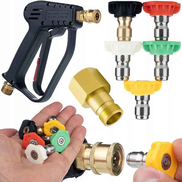Sada Rosfix 5 Trysek, Pistole Karcher Hd 22 MM A Adaptér Easy!lock M22