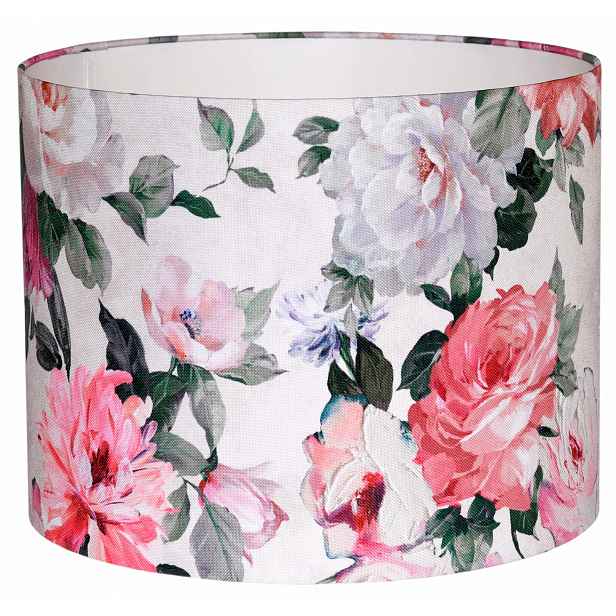 Stínidlo Na Lampu Závěsný válec 25/20 cm E27 Květiny Primavera
