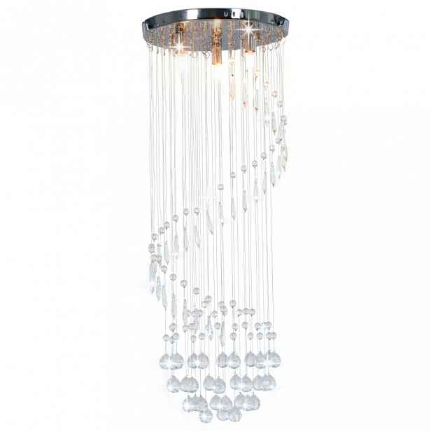 Stropní lampa křišťál / chrom Dekorhome