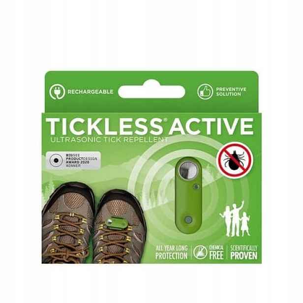 Tickless Active Dobíjecí ultrazvukový odpuzovač klíšťat a blech pro lidi