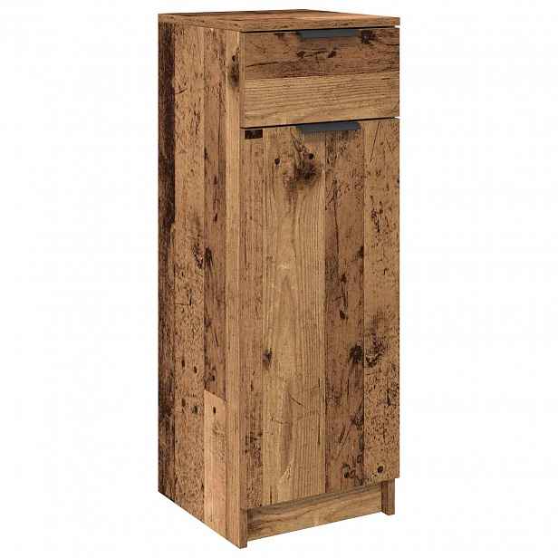 vidaXL Koupelnová skříň Staré dřevo 32 x 34 x 90 cm Kompozitní dřevo