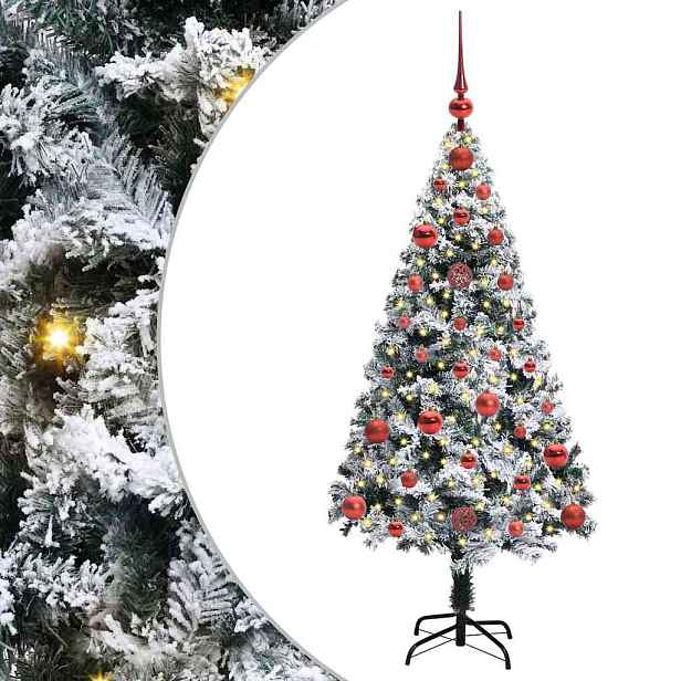vidaXL Umělý vánoční stromeček Bílá 120 cm PVC, ocel a plast