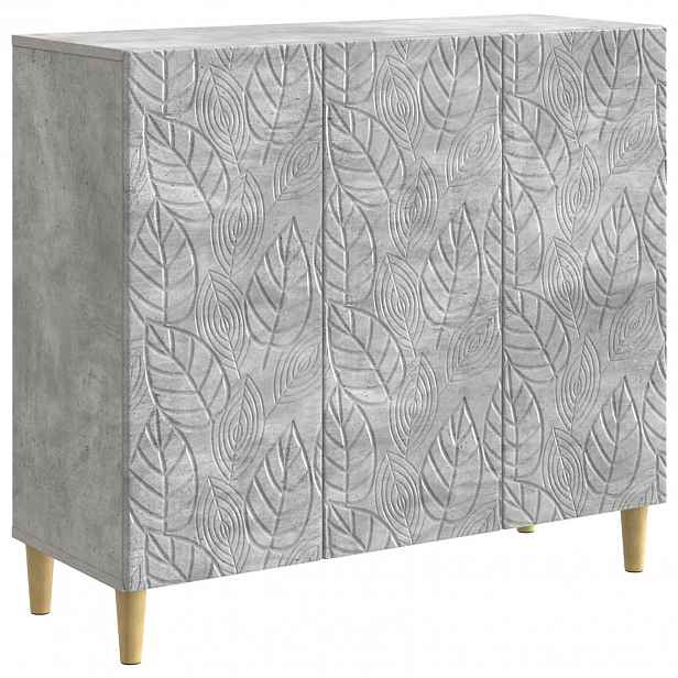 vidaXL Servírovací skříň Betonově šedá 89 x 34,5 x 80 cm