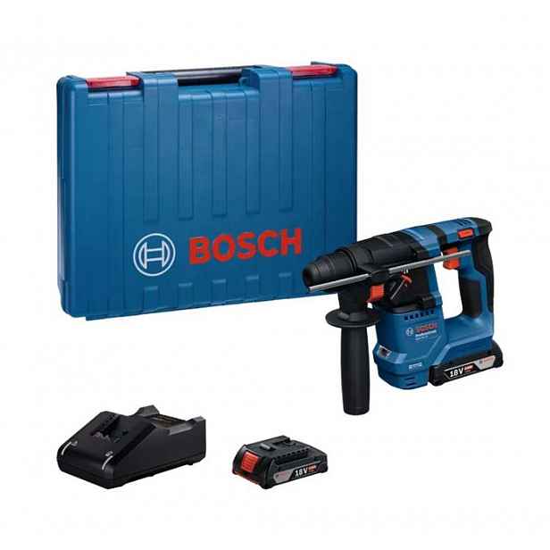 Bosch - 18V AKU vrtací kladivo GBH 18V-18, 2x aku 2,0 Ah Li-Ion, nabíječka 0611927001