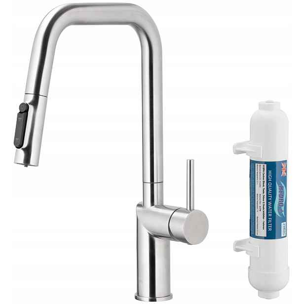 Kfa Kuchyňská Baterie, Filtrace Vody Duero Pure Style Filtr Hydro+, Inox