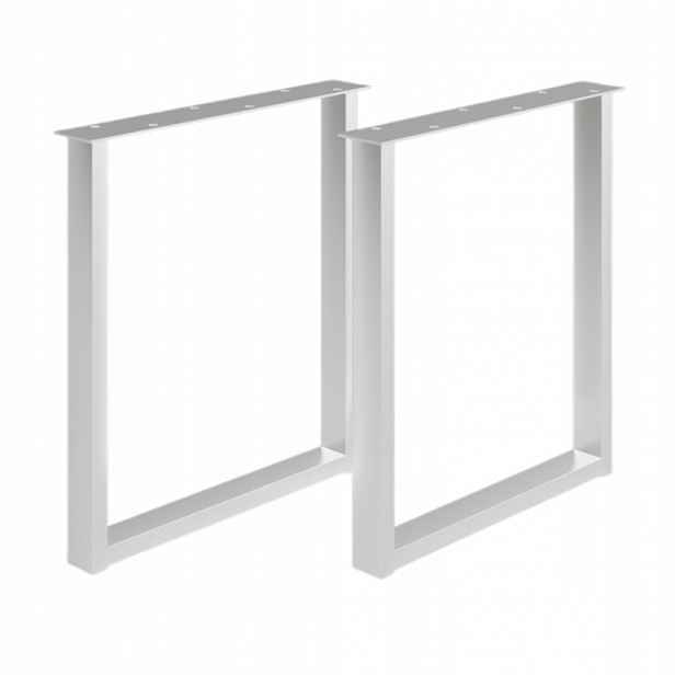 Kovové Nohy Ke Stolu Psacího Stolu Loft Moderní 2 Ks Bílé 30X43 CM