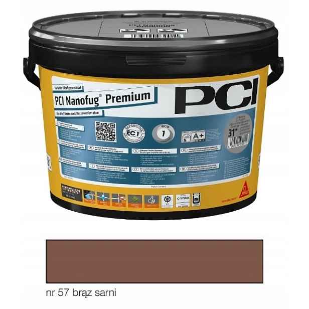 Pci Nanofug Premium 5kg bronzová spárovací hmota srnky č.