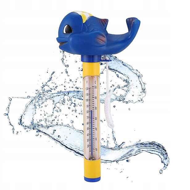 Plovoucí Teploměr Velryba S Provázkou