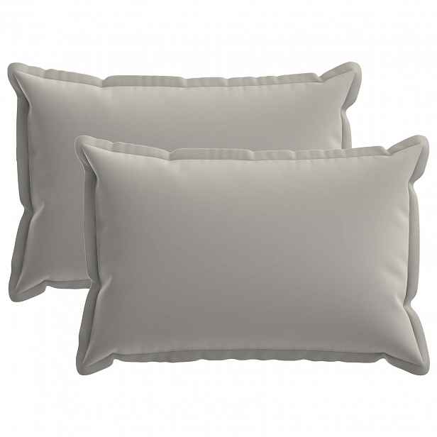 vidaXL Povlak na polštář 2 ks HOUTEN Šedá 40 x 60 cm Polyester