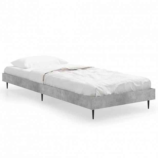 vidaXL Rám postele betonově šedý 75 x 190 cm kompozitní dřevo