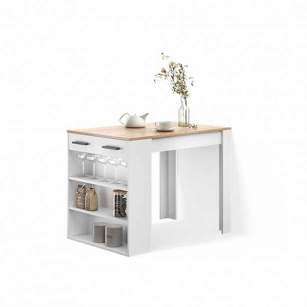 Livinity® JÍDELNÍ STŮL Regusa Sonoma/bílá 67 x 100 cm
