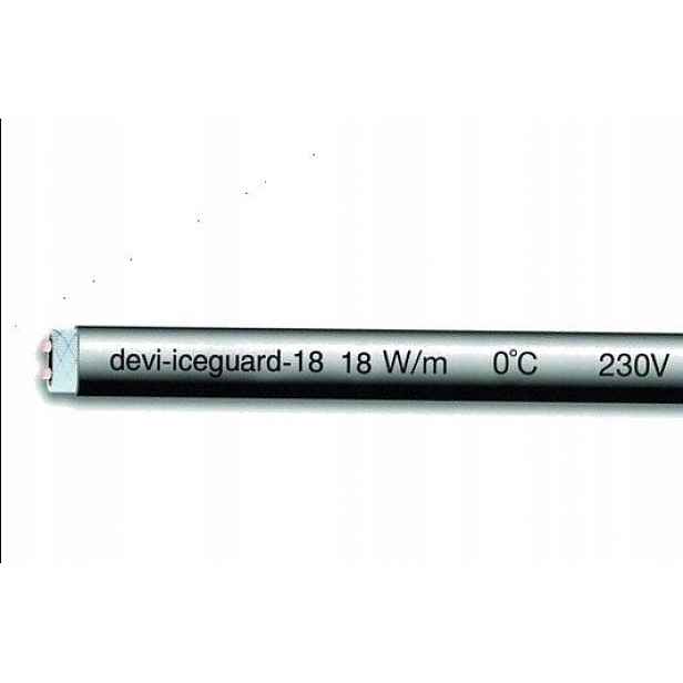 Samoregulační topný kabel 18W/m 230V Devi iceguard 18 98300809 50 m