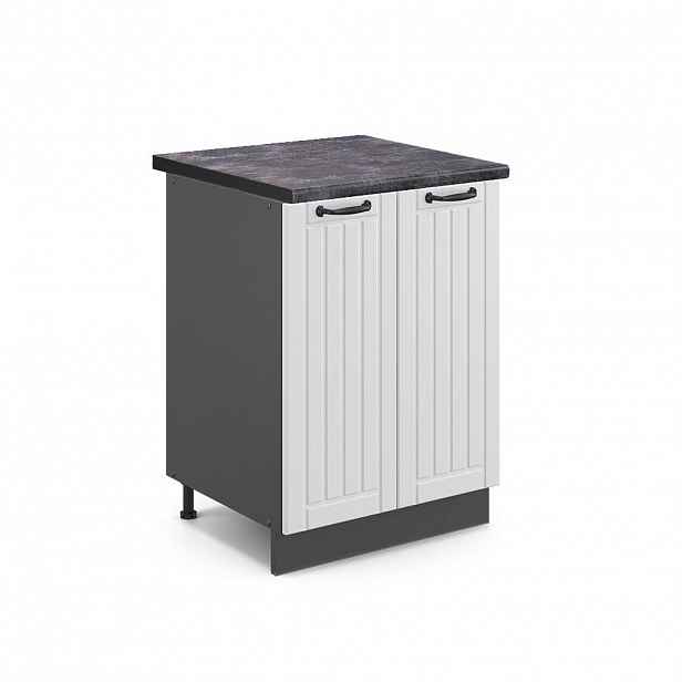 Vicco SPODNÍ SKŘÍŇKA KUCHYŇSKÉ LINKY Fame-Line Bílý venkovský dům 60 cm , PD Antracit