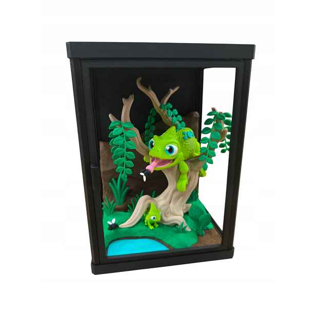 3D Terárium S Chameleonem, Dekorativní Vzdělávací Sada, Pohyblivé Prvky