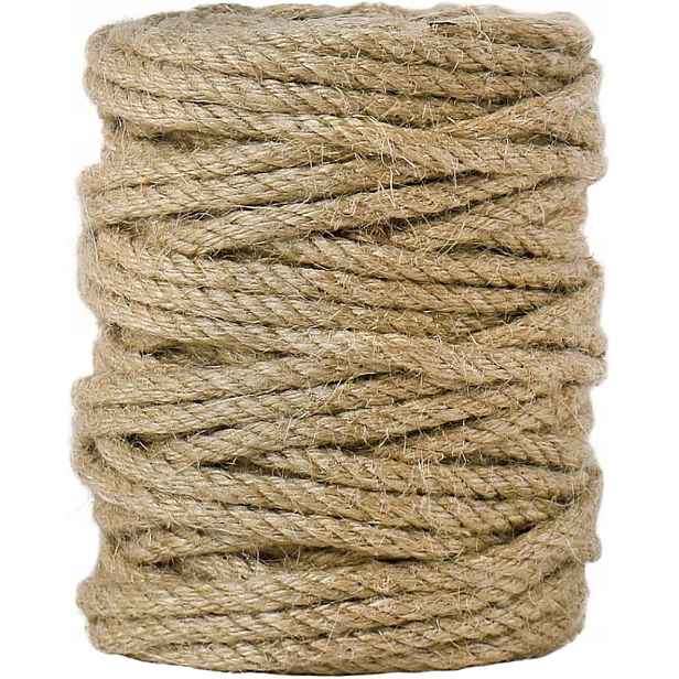 Jutové lano 10 mm 100 m. Silné, dekorativní, kroucené. Diy!
