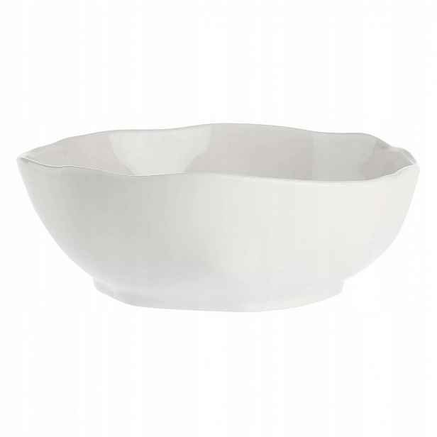 Miska na salát La Porcellana Bianca Lunia 23 cm bílá porcelánová